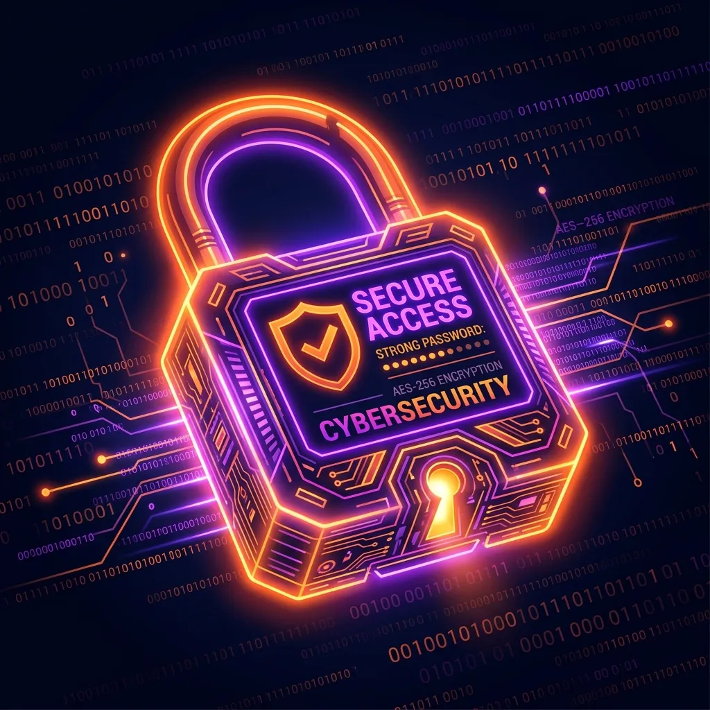 Cybersecurity Password Padlock